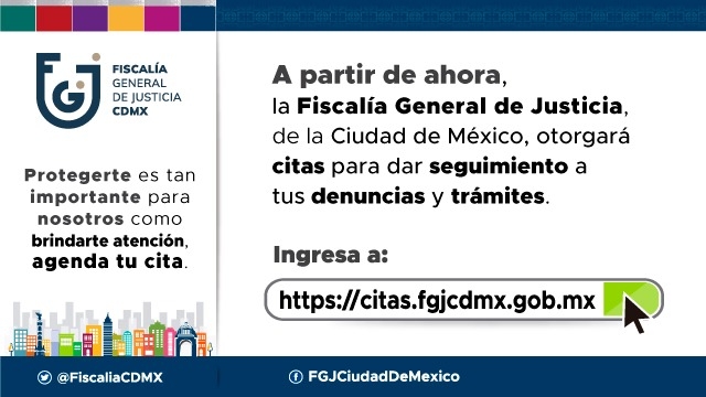 Citas para seguimiento a tus denuncias y trámites